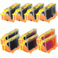 10 Pack of Canon Compatible Ink Cartridges - replaces (4) BCI3-eBk and (2 each) of BCI6-C, BCI6-M, BCI6-Y
