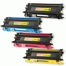 4 Pack of Remanufactured Brother (TN-115) Series Toner Cartridges - Includes 1 of each Black, Cyan, Magenta, Yellow
