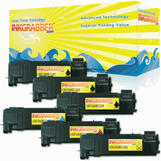 6 Pack of Xerox Compatible Toner Cartridges - Includes 3 Black & 1 of each Color (replaces the 106R01278, 106R01279, 106R01280, 106R01281)