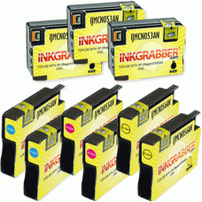 9 Pack of Remanufactured HP 932XL / 933XL Ink Cartridges - include 3 Black and 2 of each color (CN053AN, CN054AN, CN055AN, CN056AN)