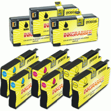 9 Pack of Remanufactured HP 950XL / 951XL Ink Cartridges - includes 3 Black and 2 of each color (CN045AN, CN046AN, CN047AN, CN048AN)