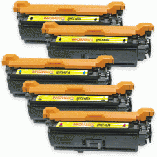 5 Pack of Remanufactured HP (Series 507A) Laser Toner Cartridges - Includes 2 CE400A and 1 each CE401A, CE402A, CE403A