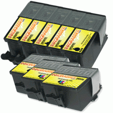8 Pack Combo - Includes 5 Black (DW905), 3 Color (DW906) Compatible Inks for use in the Dell P703W Inkjet Printer