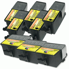 8 Pack of Kodak Compatible Series 10 (8237216, 8946501) Ink Cartridges - includes (5) XL Black, (3) Color - New Edition