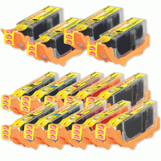 14 Pack of Canon Compatible Ink Cartridges - Kit includes (4) PGI-225BK and (2) each of the CLI-226BK, CLI-226C, CLI-226GR, CLI-226M, CLI-226Y