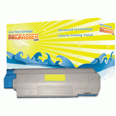 Compatible Okidata (43865717) High Yield Yellow Laser Toner Cartridge (up to 6,000 pages)