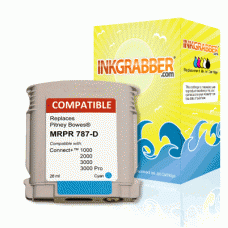 Compatible Pitney Bowes (787-D) Cyan Ink Cartridge