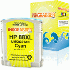 Remanufactured HP 88XL (C9391AN) High Capacity Cyan Ink Cartridge (up to 1,700 pages) - Made in the U.S.A.