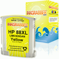Remanufactured HP 88XL (C9393AN) High Capacity Yellow Ink Cartridge (up to 1,540 pages) - Made in the U.S.A.