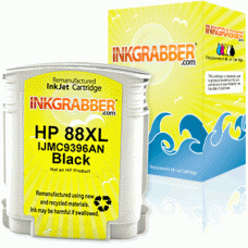 Remanufactured HP 88XL (C9396AN) High Capacity Black Ink Cartridge (up to 2,450 pages) - Made in the U.S.A.