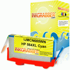 Remanufactured HP 564XL (CN685WN, CB323WN, CB318WN) Cyan High Capacity Ink Cartridge (up to 750 pages)