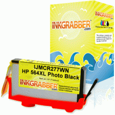 Remanufactured HP 564XL (CR277WN, CB322WN, CB317WN) High Capacity Black Photo Ink Cartridge (up to 290 4x6 prints)