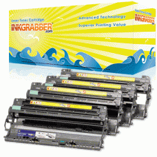 Brother Compatible (DR210CL) Black, Cyan, Magenta & Yellow Drum Cartridge Set (up to 15,000 Pages)
