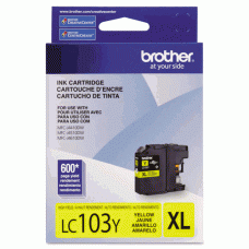 Genuine Brother (LC103Y) Yellow Ink Cartridge (up to 600 pages)