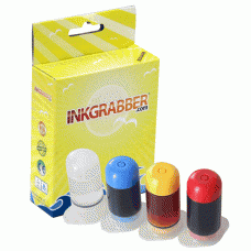 InkGrabber Color Refill Kit - 3 x 30ml Ink Bottles, 1 x 30 Cleaning Solution (Includes all tools and instructions)