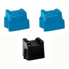 Compatible Xerox Phaser 840 (016-1582-00) 2 Cyan And 1 Black Sticks