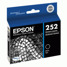 Genuine Epson 252 (T252120) Ultra Black Ink Cartridge (up to 350 pages)