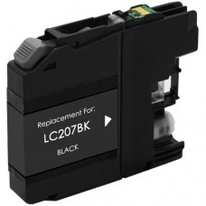 Compatible Brother LC207BK (LC207XXLBK) Super High Yield Black Ink Cartridge (up to 1,200 pages)