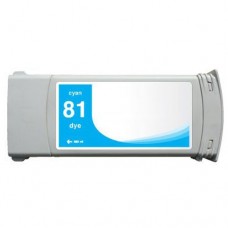 Remanufactured HP 81 (C4931A) Cyan Dye Ink Cartridge