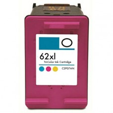 Remanufactured HP 62XL (C2P07AN) High Yield Tri-Color Ink Cartridge (up to 415 pages)