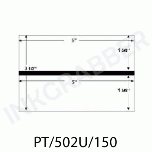 Postage Meter Tapes (150 Sheets Per Box 300 Tapes) Imprint Area Size