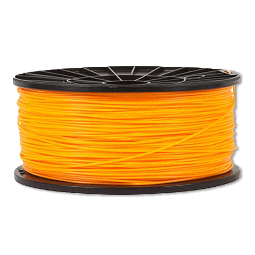 Premium Orange PLA Filament Roll For 3D Printers (1.75mm width, 1kg/roll)
