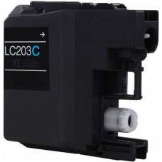 Compatible Brother (LC203C) High Yield Cyan Ink Cartridge (up to 550 pages)