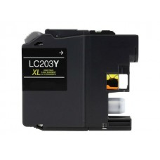 Compatible Brother (LC203Y) High Yield Yellow Ink Cartridge (up to 550 pages)