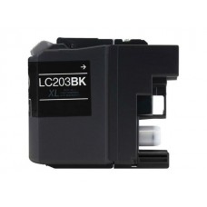 Compatible Brother (LC203BK) High Yield Black Ink Cartridge (up to 550 pages)