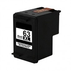 Remanufactured HP 63 / 63XL (F6U64AN) Black High-Yield Ink Cartridge (up to 480 pages)