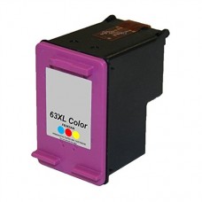 Remanufactured HP 63 / 63XL Tri-Color (F6U63AN) Tri-Color High-Yield Ink Cartridge